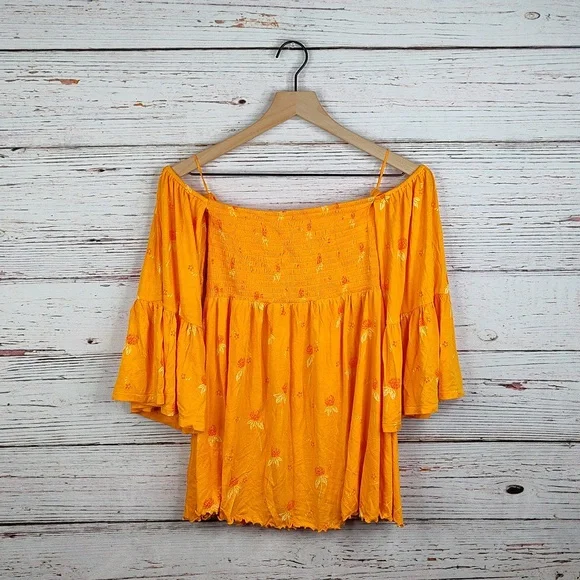 Free People Lana Floral Smocked Blouse - Picture 4 of 11